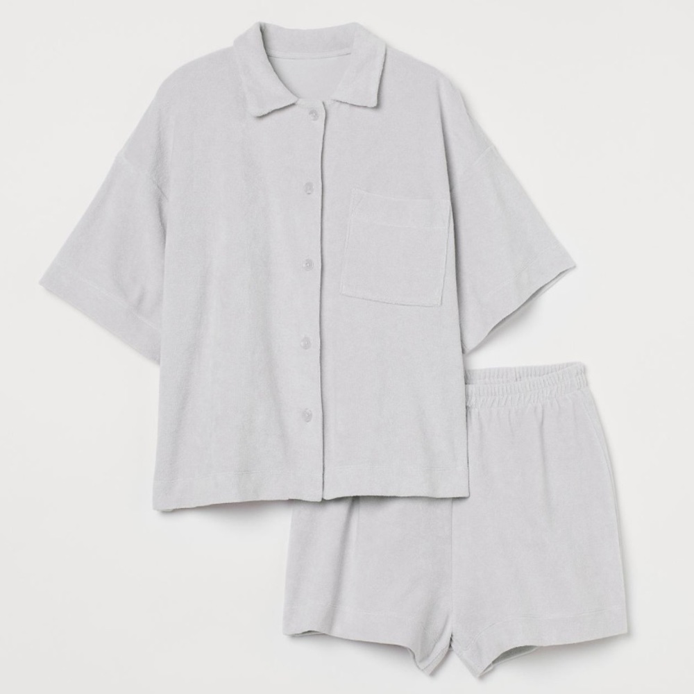 Light Mauve H&M Terry Pjs Set